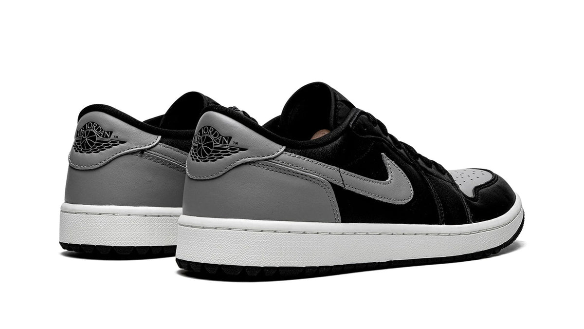 Air Jordan 1 Low Golf Shadow - Black & Grey Leather Golf Shoe