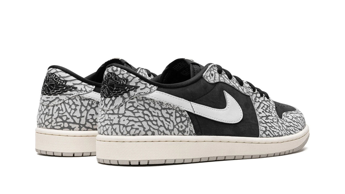 Air Jordan 1 Low OG Black Elephant Print - Classic Basketball Sneaker