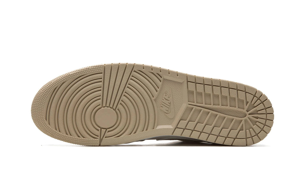 Air Jordan 1 Low Sail Rattan - Classic Two-Tone Leather Sneaker