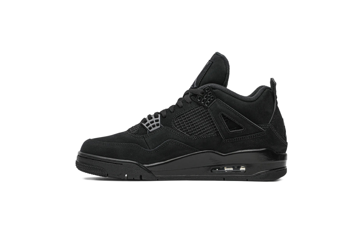 Jordan 4 Retro 'Black Cat' 2020 - Classic Black Suede Basketball Sneaker