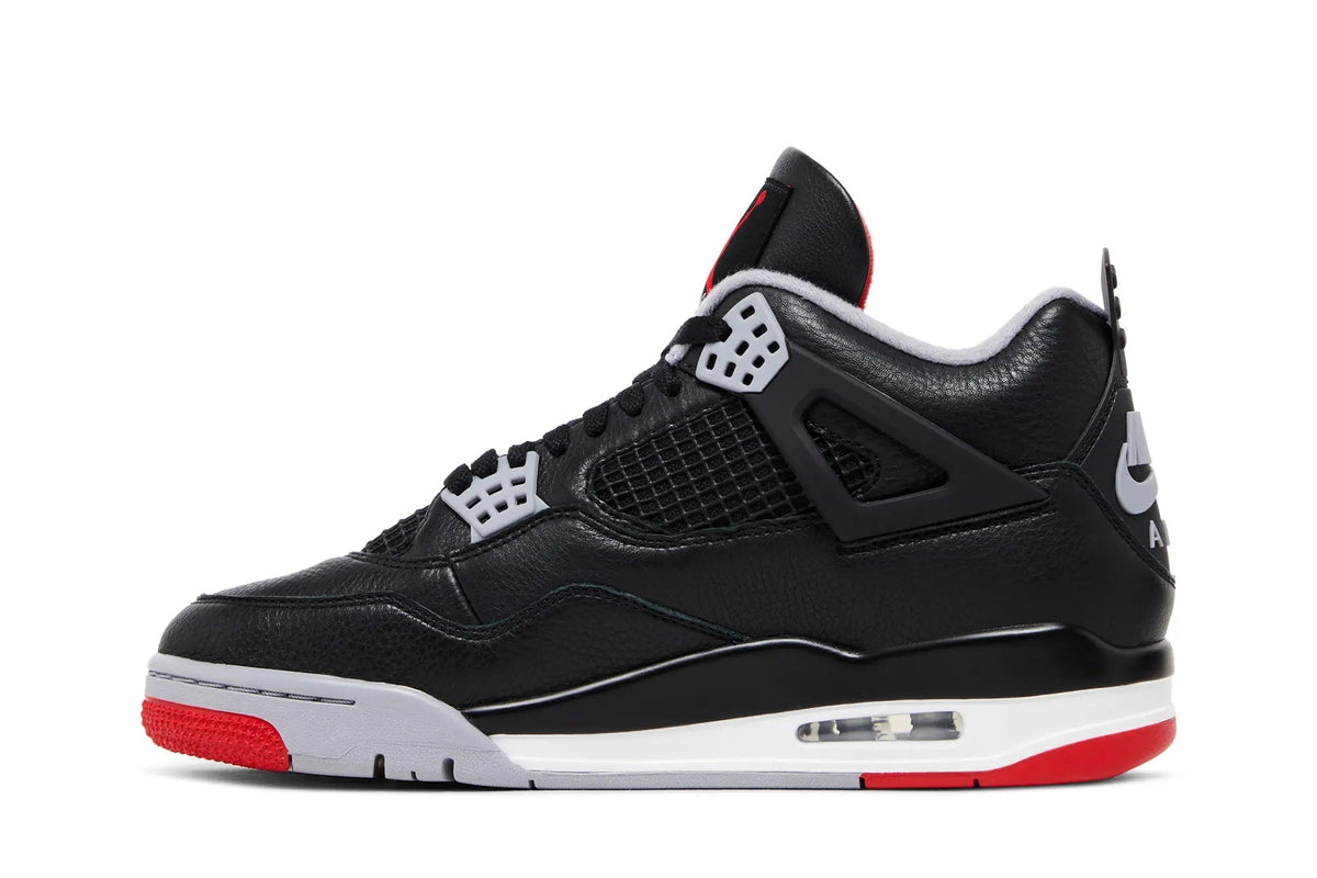 Jordan 4 Retro 'Bred Reimagined' - Black Leather Edition