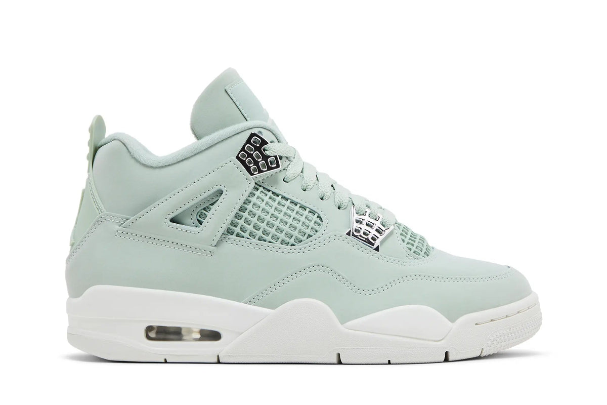 Women's Jordan 4 Retro 'Abundance Seafoam' - Pale Green Leather Classic