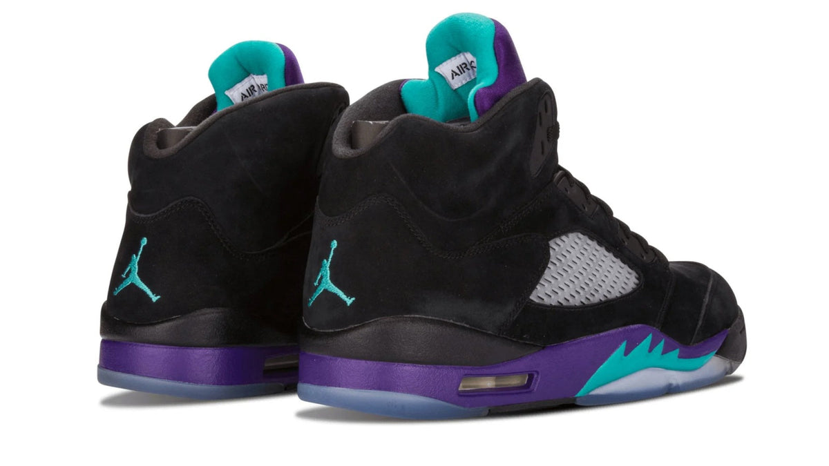 Air Jordan 5 Retro Black Grape - Purple & Teal Colorway