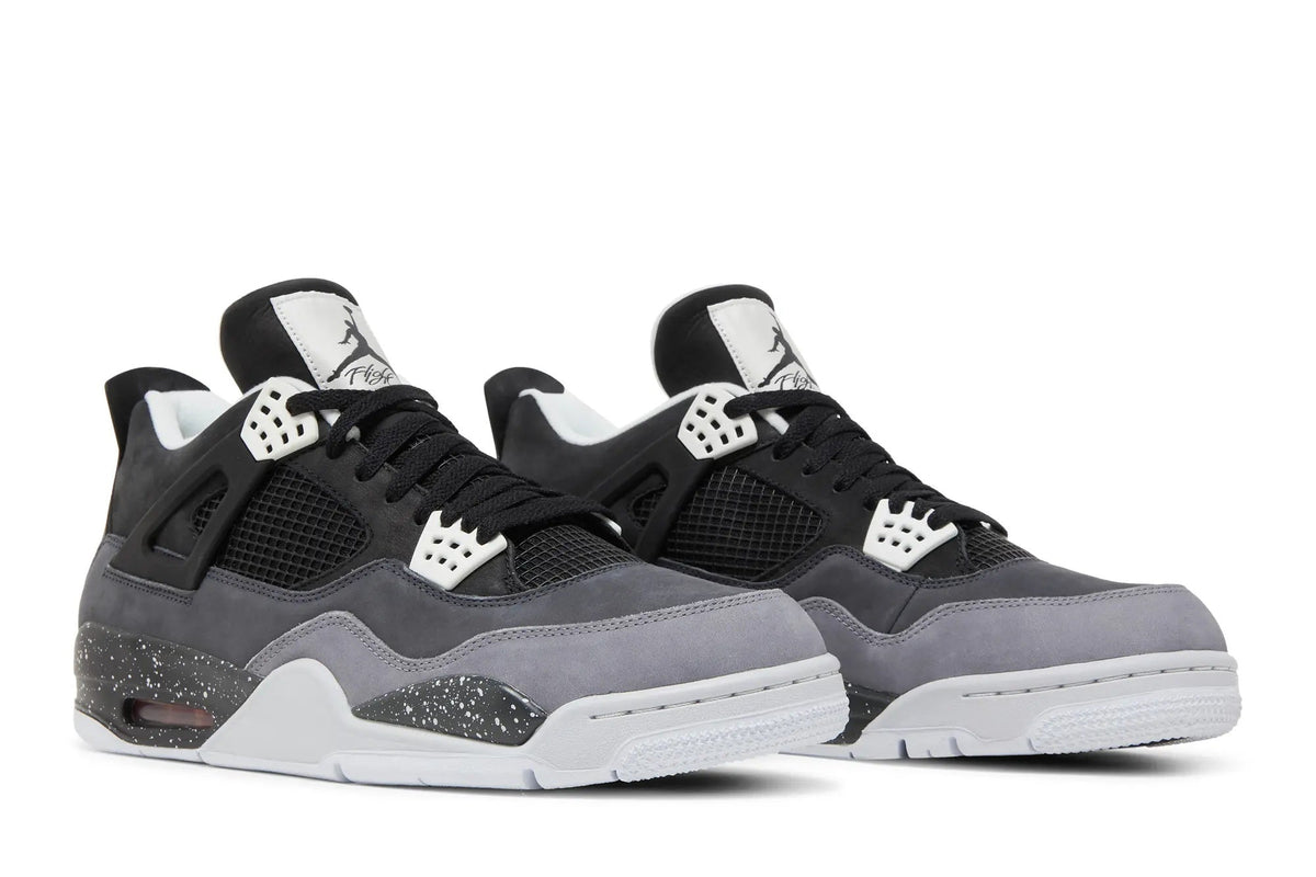 Jordan 4 Retro 'Fear' 2024 - Black Nubuck Heritage Sneaker