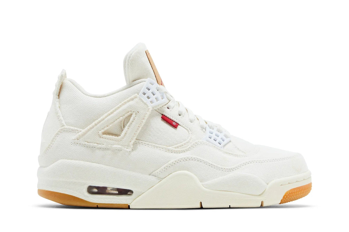Levi's x Air Jordan 4 Retro White Denim - Iconic Collaboration Sneaker