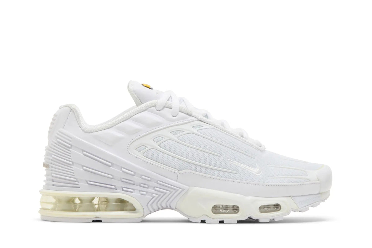 Air Max Plus 3 Triple White - Classic Retro Runner with Max Air Cushioning