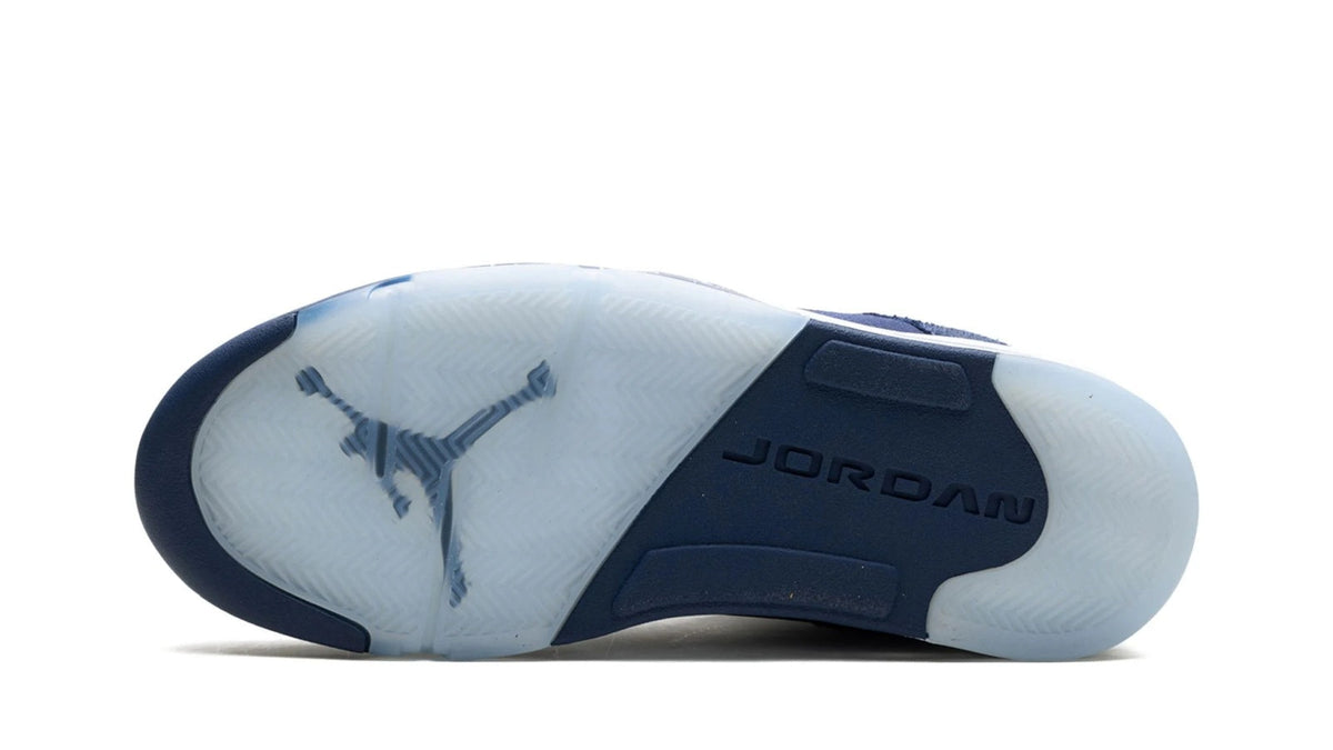 Air Jordan 5 Retro Midnight Navy - Classic Basketball Shoe with Georgetown-Inspired Colorway